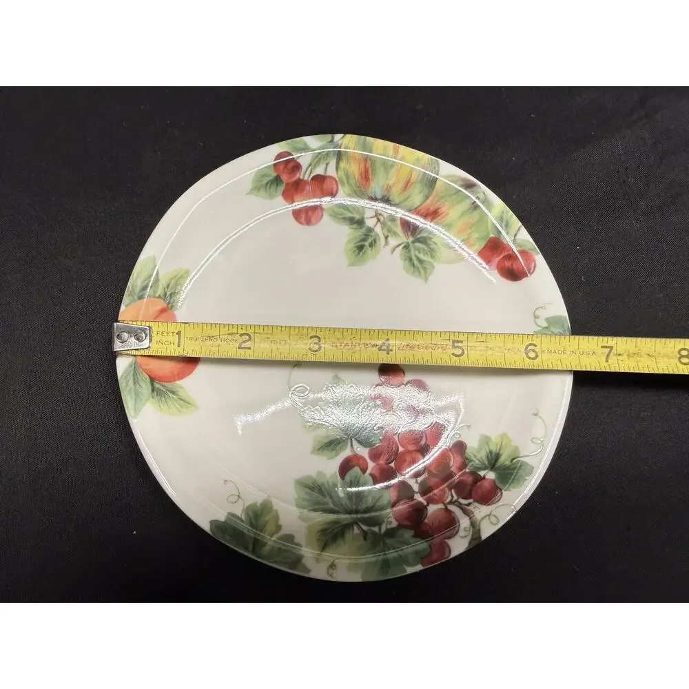 Set Of 10 Royal Doulton Vintage Grape Bread Plates 6.5 Inch Round White Fruit